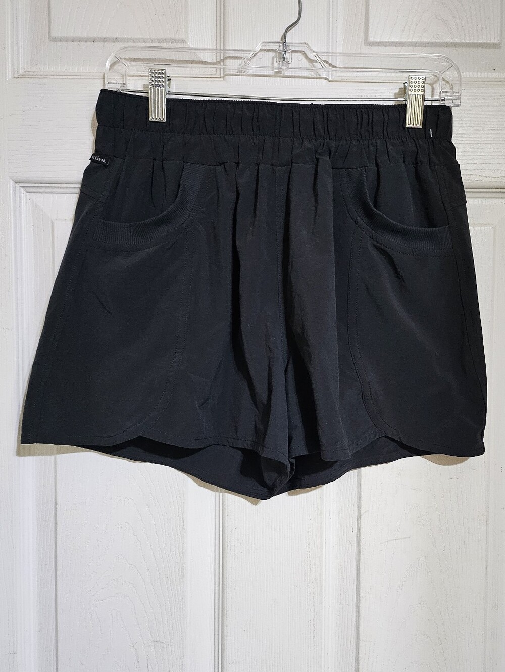 KUHL VANTAGE OUTDOOR HIKING BLACK ATHLETIC TRAINER SHORTS WOMEN'S M NWOT
